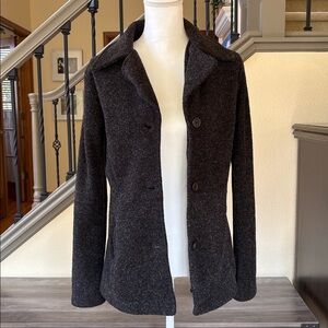 ⭐️Urban Vibe Vintage Black with White “Speckles” Peacoat Jacket Size Medium